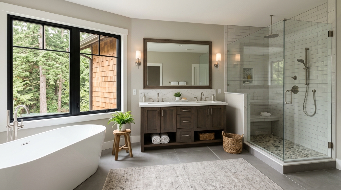 Bathroom Remodel Cost in Washington 2026 — Seattle Premium, Sales-Tax Reality, and the L&I Factor