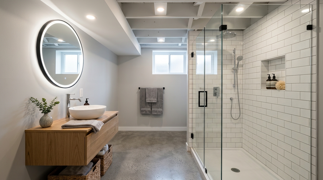 Adding a Bathroom to a Finished Basement — Complete Cost Guide 2026