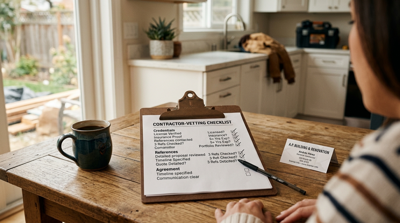 Hiring a Contractor: A Homeowner's Checklist