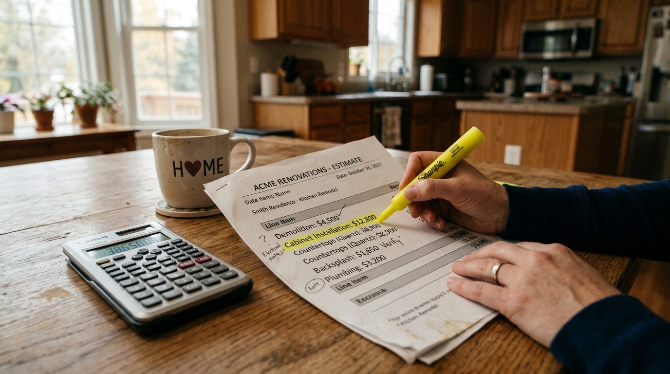 How to Read a Contractor's Estimate — The 2026 Line-Item Decoder