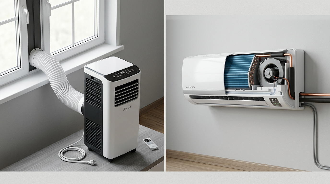 Portable AC vs. Mini-Split — 2026 Cost Comparison + Break-Even Math