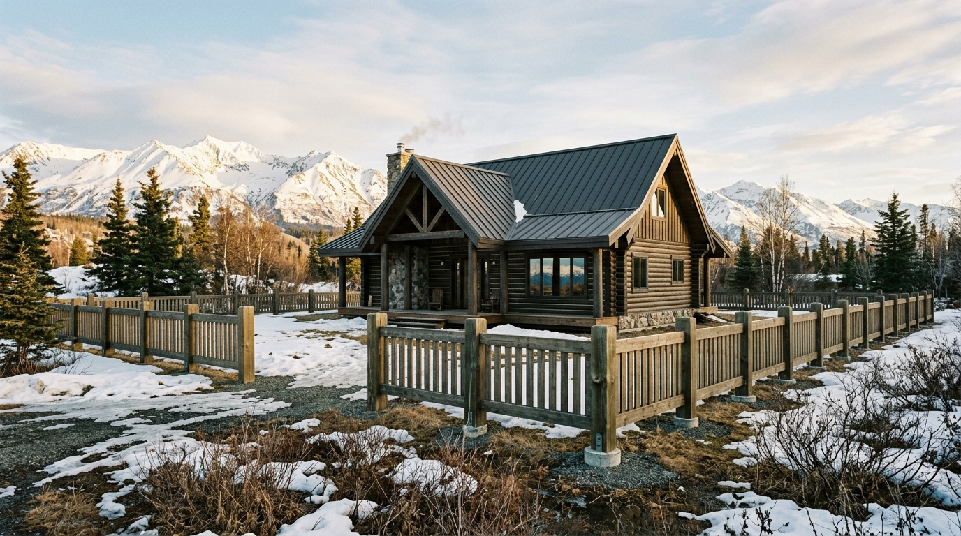 Fence Installation Cost in Alaska 2026 — Frost-Depth (42in), Labor & Material Guide by Metro