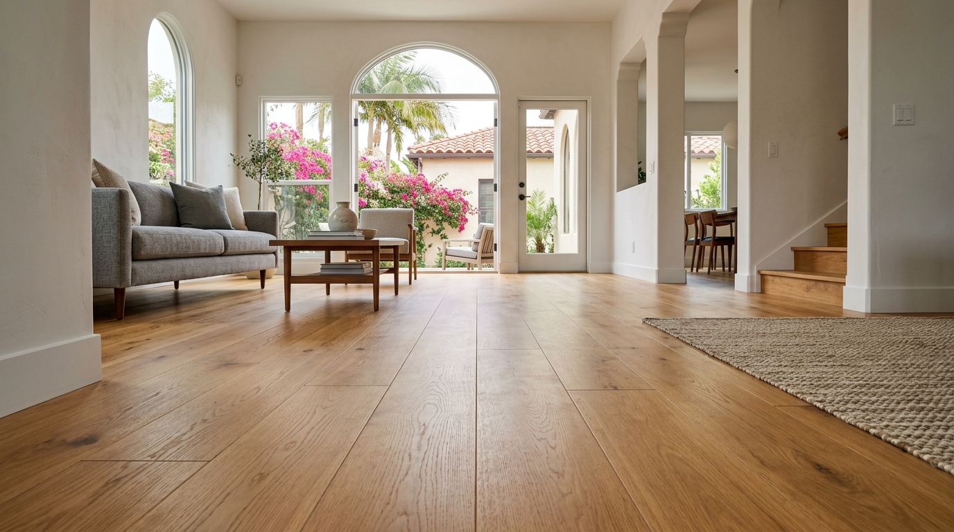 Typical California flooring install