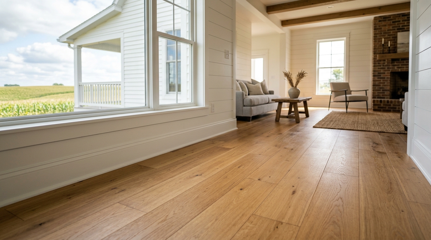 Typical Iowa flooring install