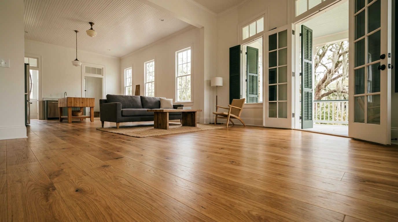 Typical Louisiana flooring install