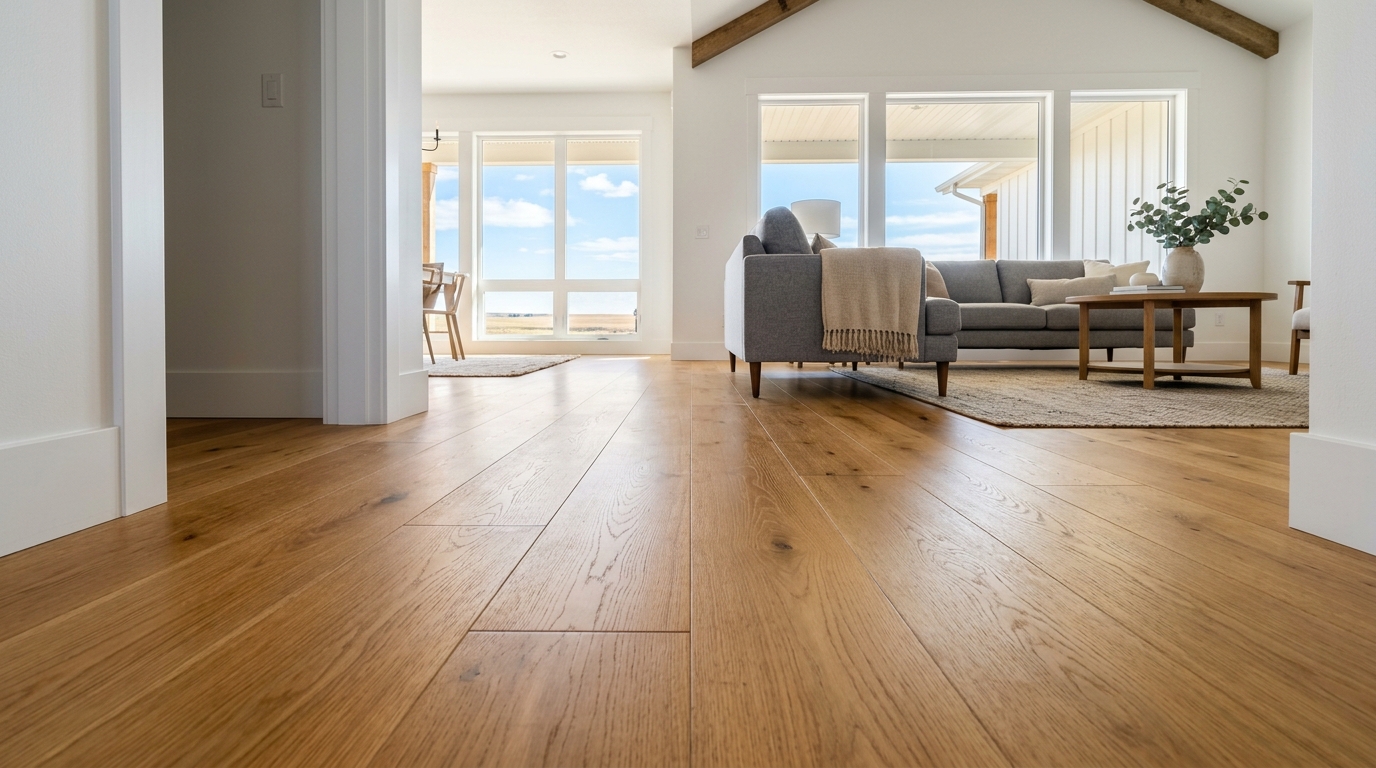 Typical North Dakota flooring install