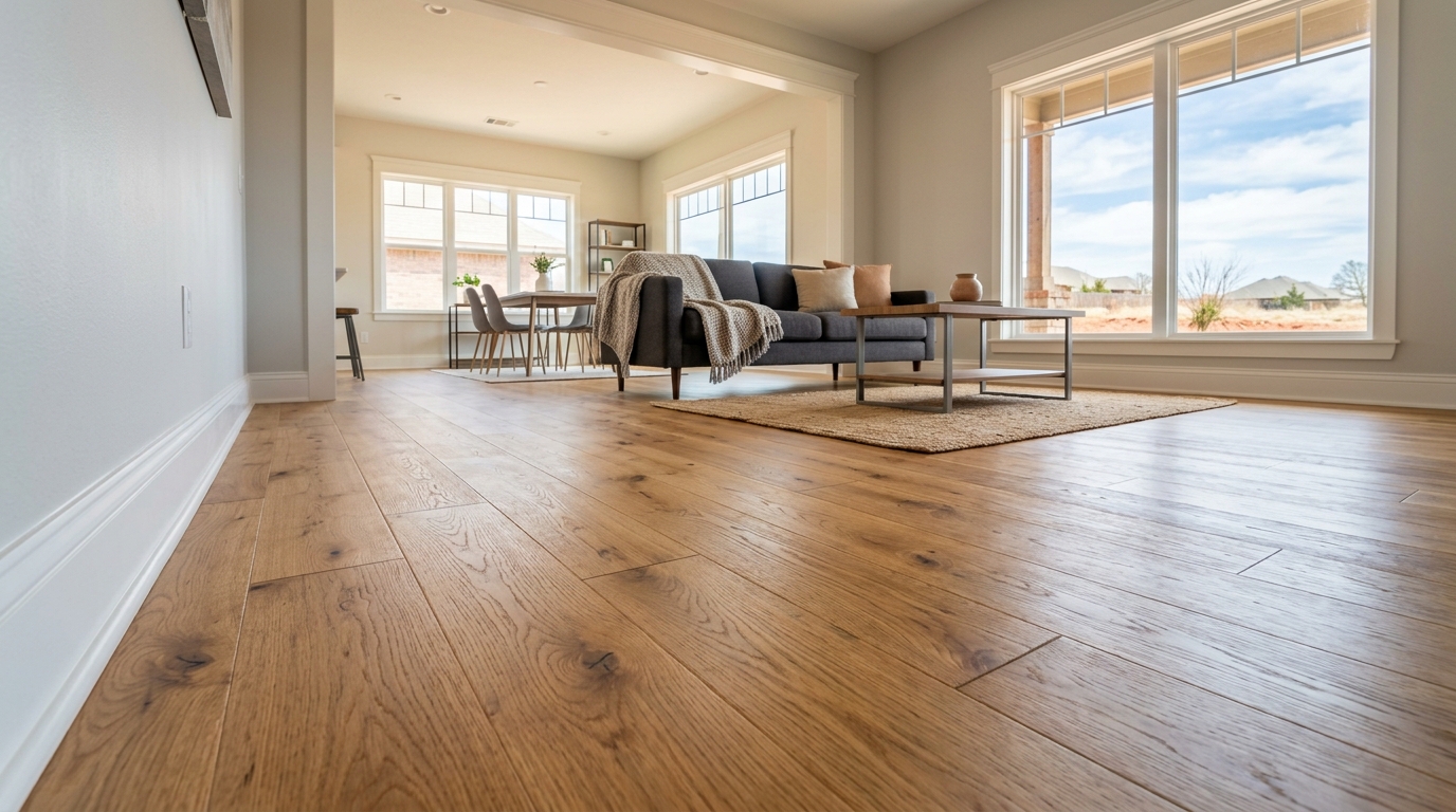 Typical Oklahoma flooring install